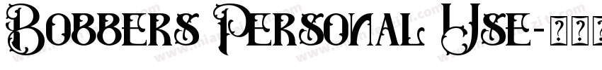 Bobbers Personal Use字体转换